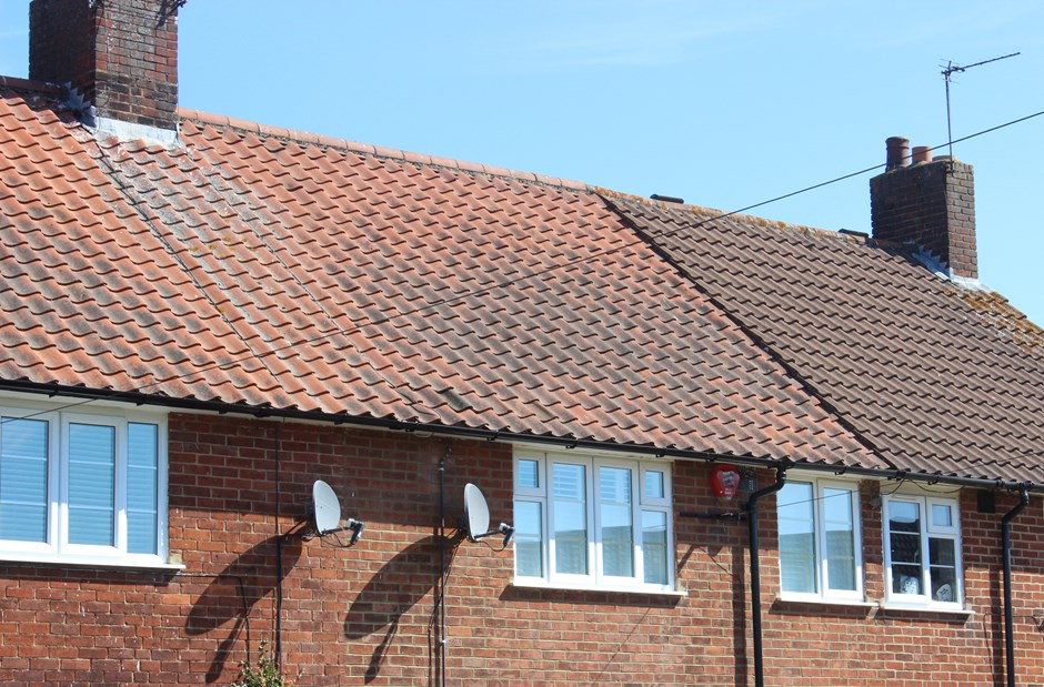 Satellite dish positioned to the rear of the property (Welwyn Hatfield Borough Council 2018)