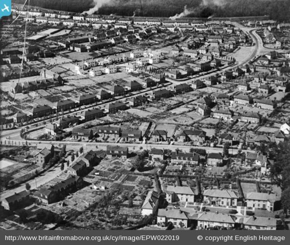 Youngs Rise and Valley Road - 1928 (English Heritage)