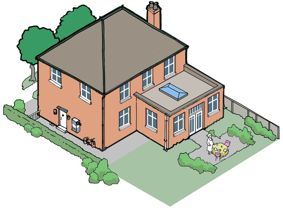 Illustrative single storey extension